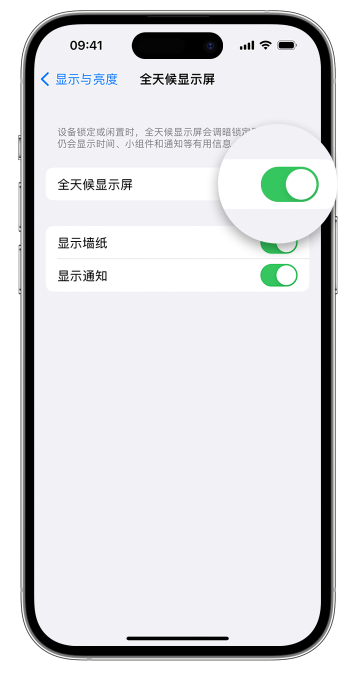 天峻苹果14维修店分享如何自定义 iPhone 14 Pro 常亮显示屏 