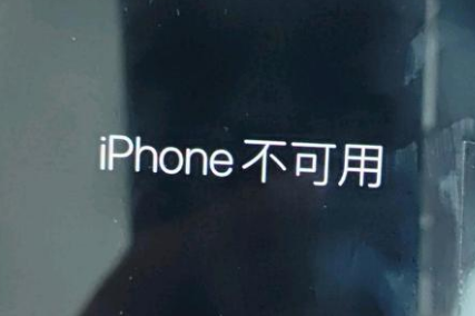 天峻苹果服务网点分享锁屏界面显示“iPhone 不可用”如何解决 